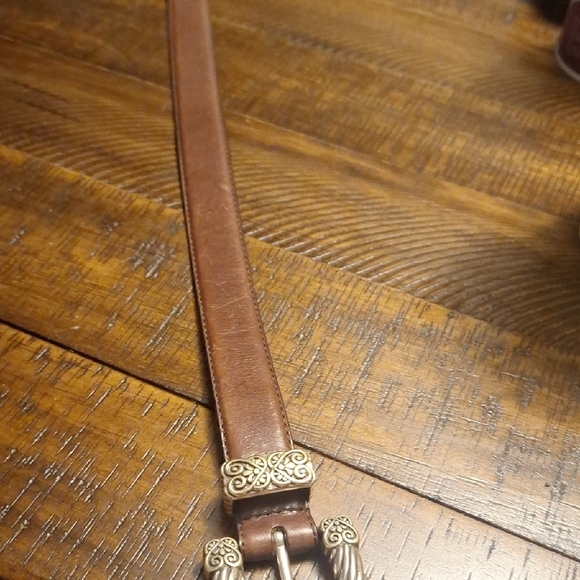 Women's Brown Leather Belt - Picture 5 of 7